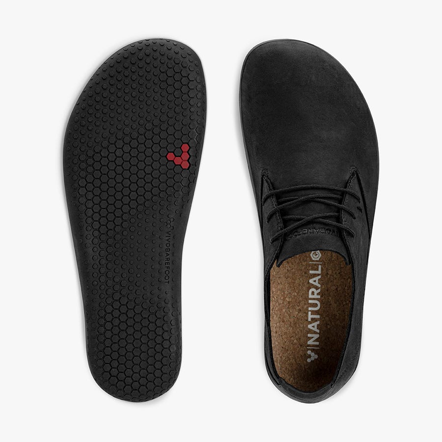 Vivobarefoot Ra II Werkschoenen Heren Zwart | Nederland 0117DFMN